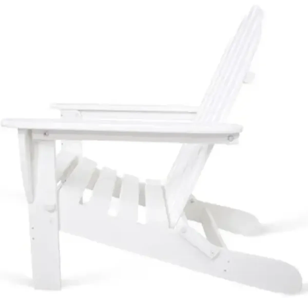 Classic Folding Outdoor Adirondack Chair - White