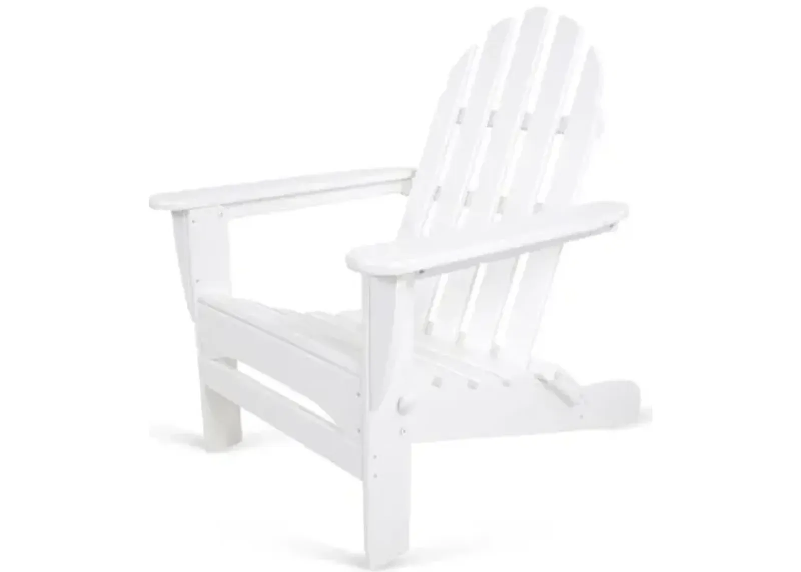 Classic Folding Outdoor Adirondack Chair - White