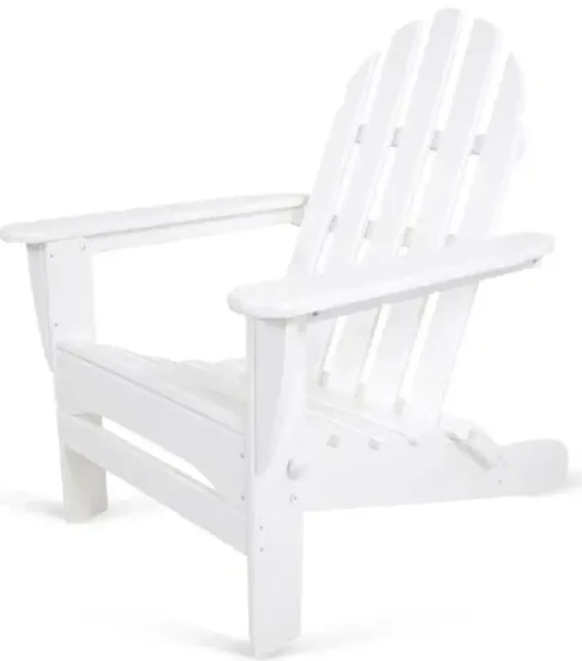 Classic Folding Outdoor Adirondack Chair - White