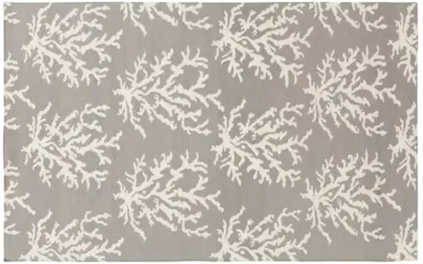Reef Flat-Weave Rug - Gray - Gray