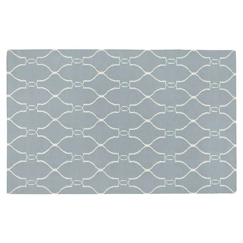 Fallon Rug - Blue/Beige - Blue