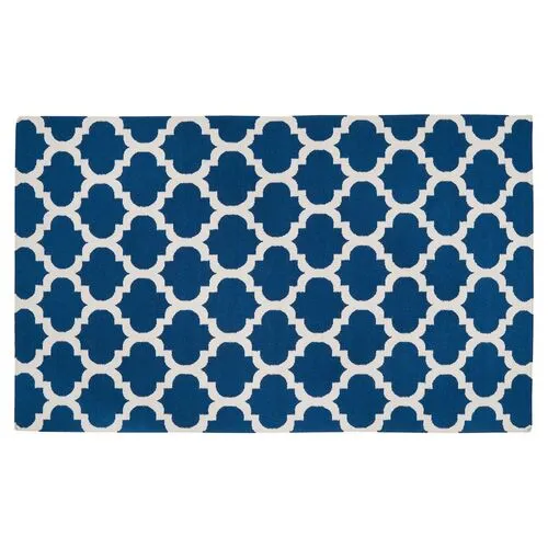 Frontier Rug - Navy/Beige - Blue - Blue