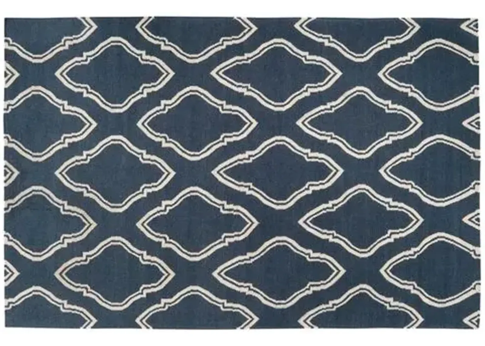 8'x11' Zeus Flat-Weave Rug - Blue - Blue