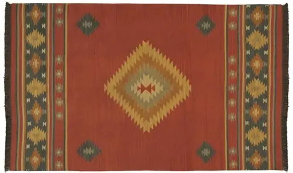 8'x11' May Flat-Weave Rug - Red Clay - Red