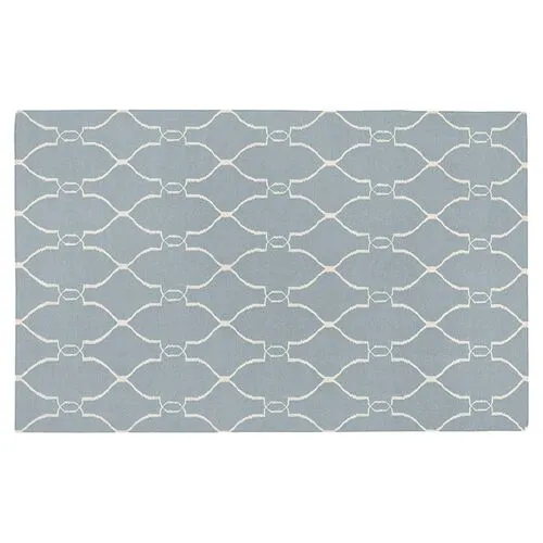 Fallon Rug - Blue/Beige - Blue