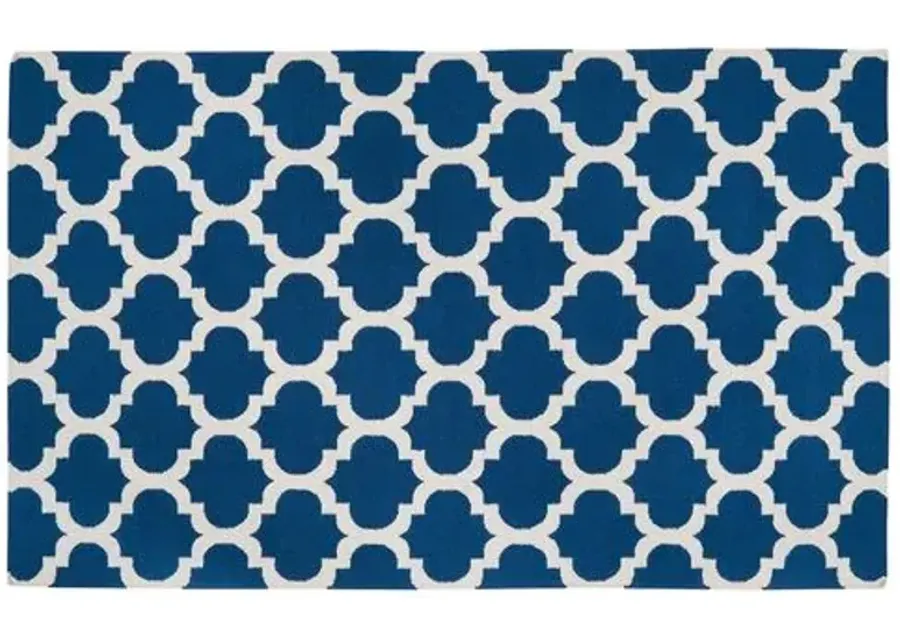 Frontier Rug - Navy/Beige - Blue - Blue