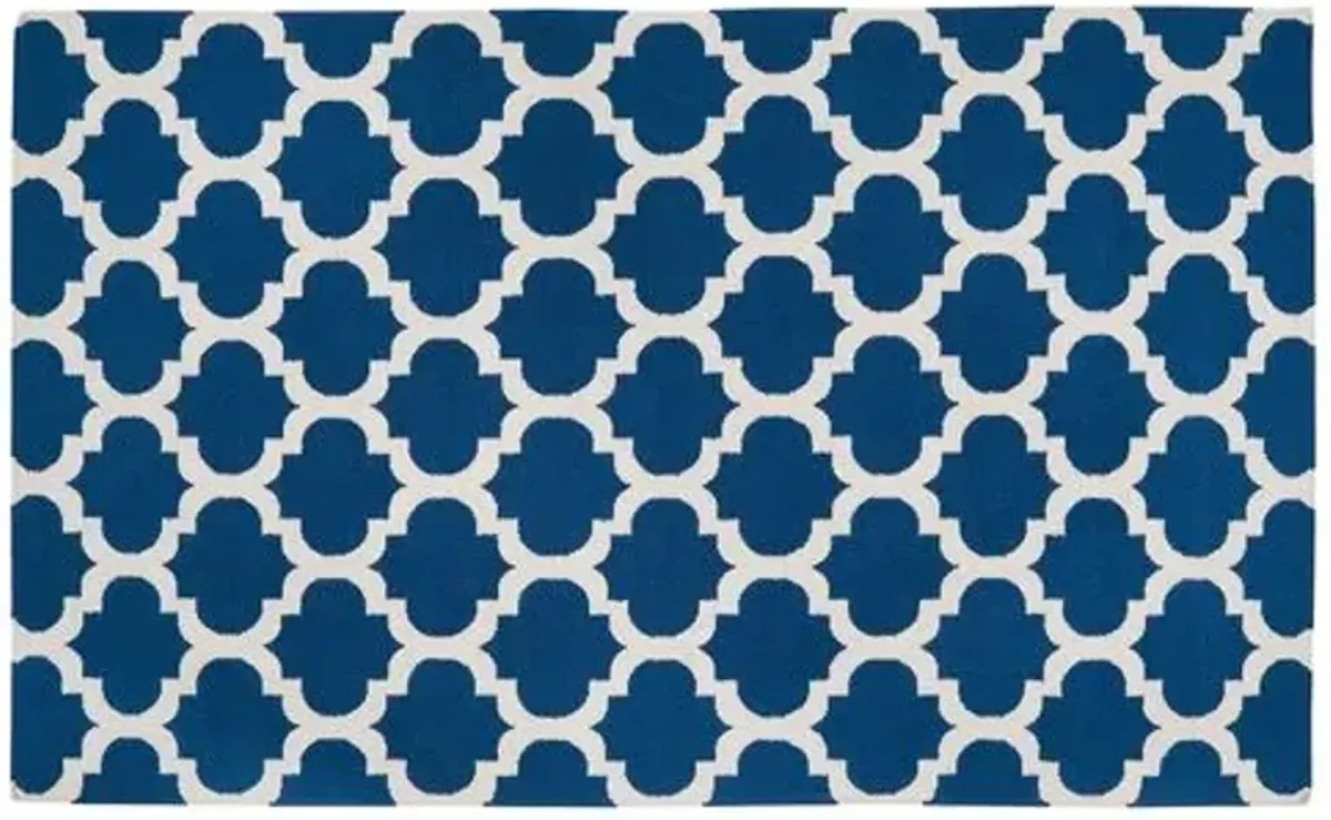 Frontier Rug - Navy/Beige - Blue - Blue