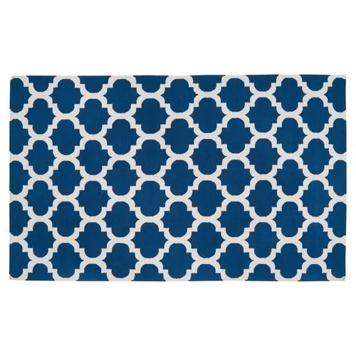 Frontier Rug - Navy/Beige - Blue - Blue