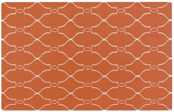 Pippa Flat-Weave Rug - Paprika - Orange - Orange