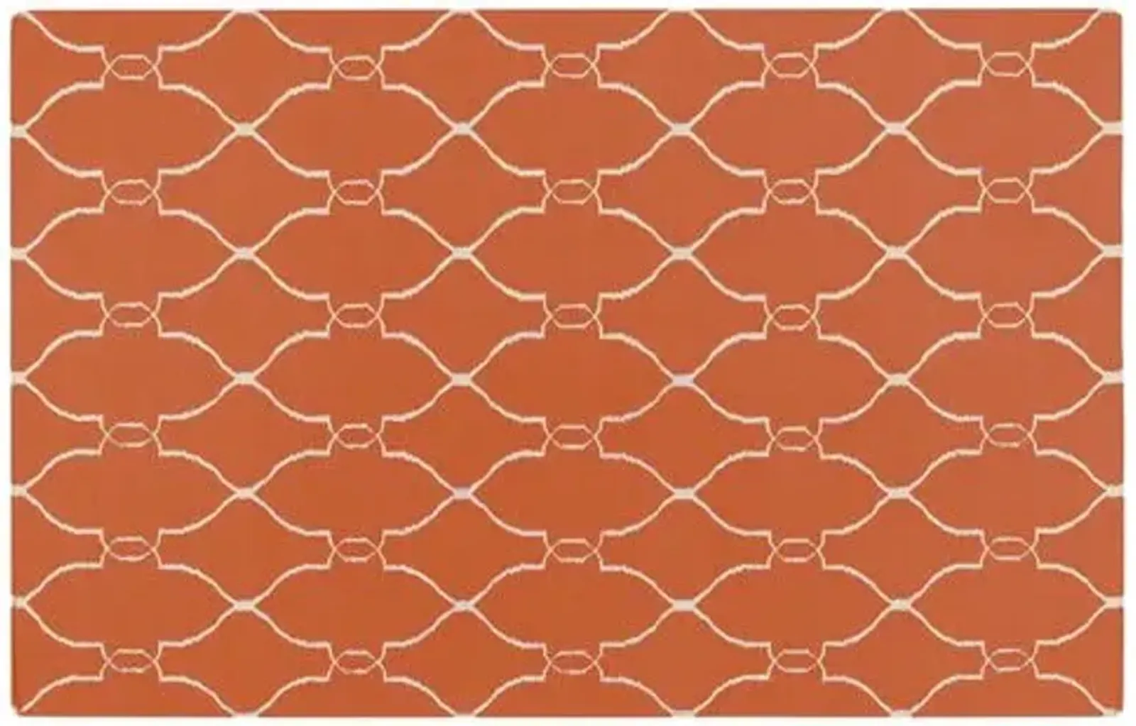 Pippa Flat-Weave Rug - Paprika - Orange - Orange