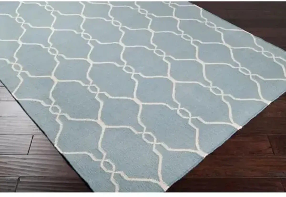 Fallon Rug - Blue/Beige - Blue