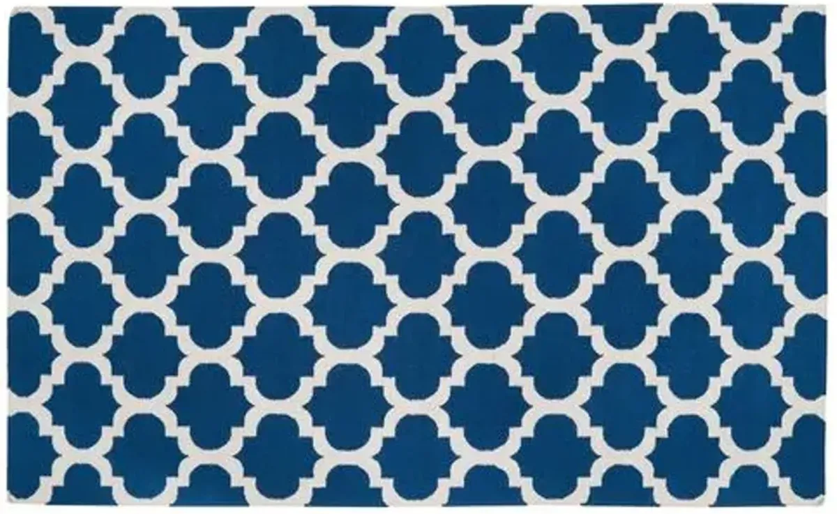 Frontier Rug - Navy/Beige - Blue - Blue