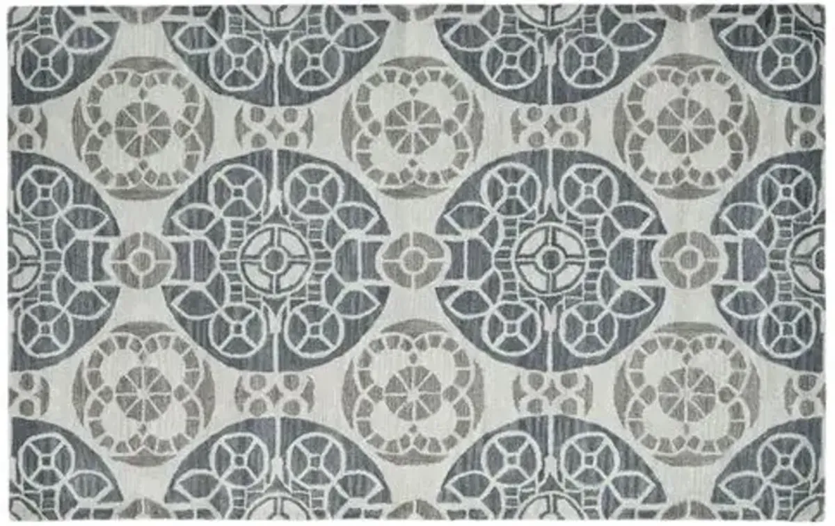 Bleeker Rug - Silver - Silver