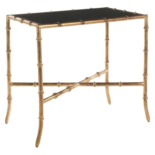 Chase Glass Side Table - Black