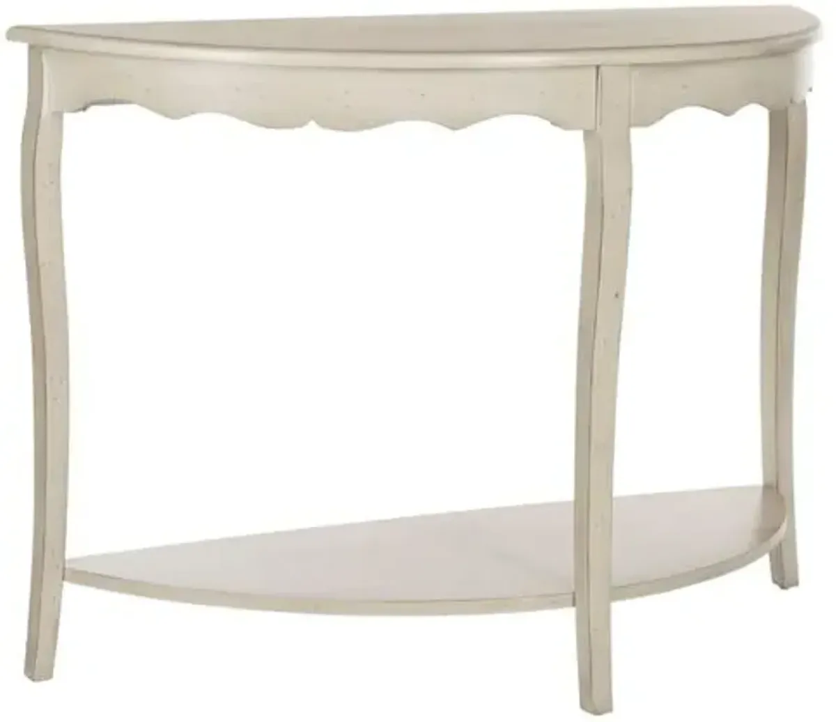 Elling Console - Distressed Eggshell - Beige