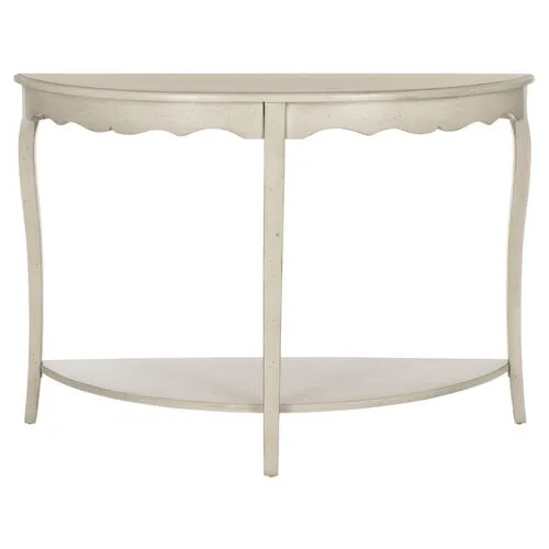 Elling Console - Distressed Eggshell - Beige