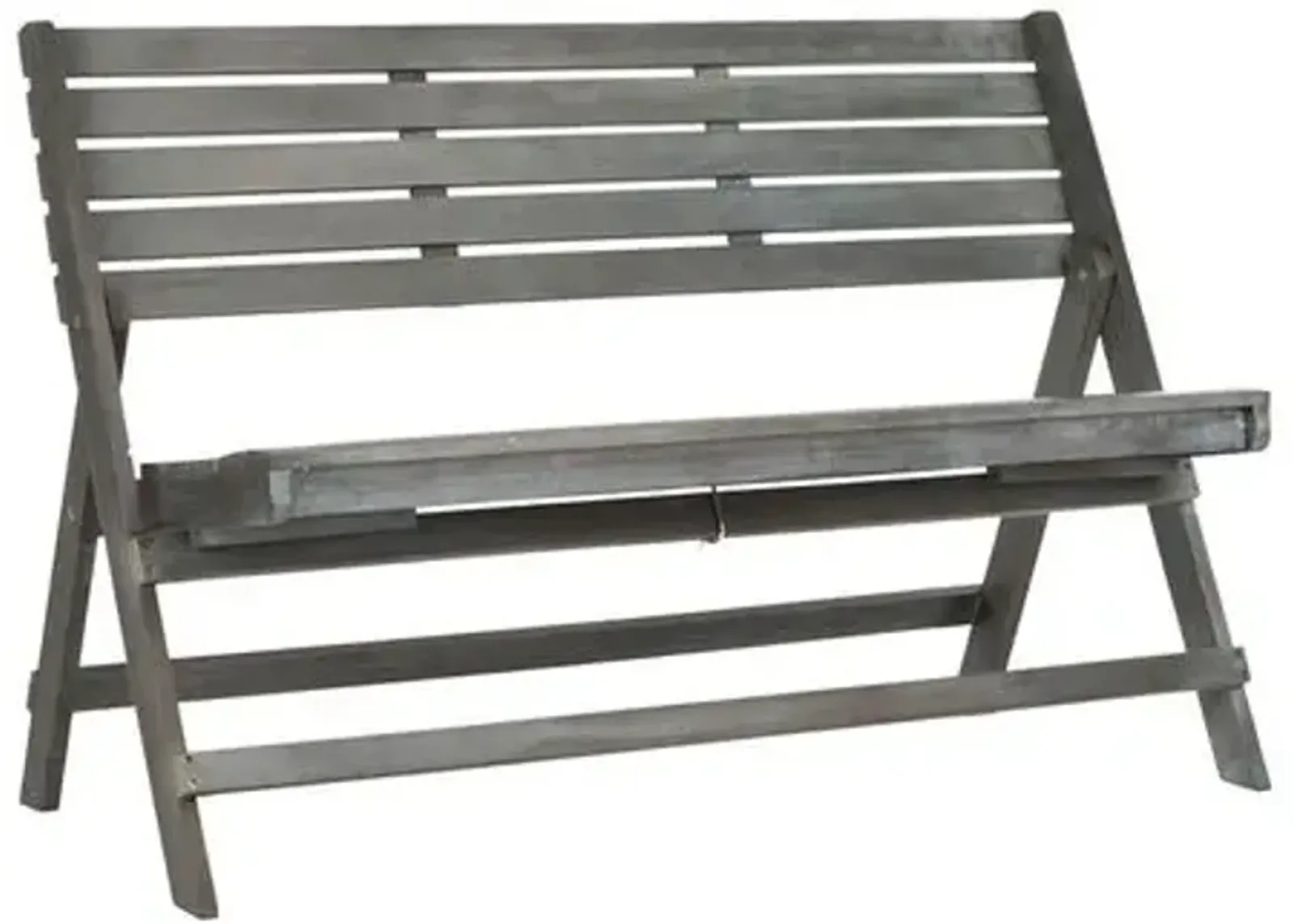 Gabelli Folding Outdoor Bench - Gray