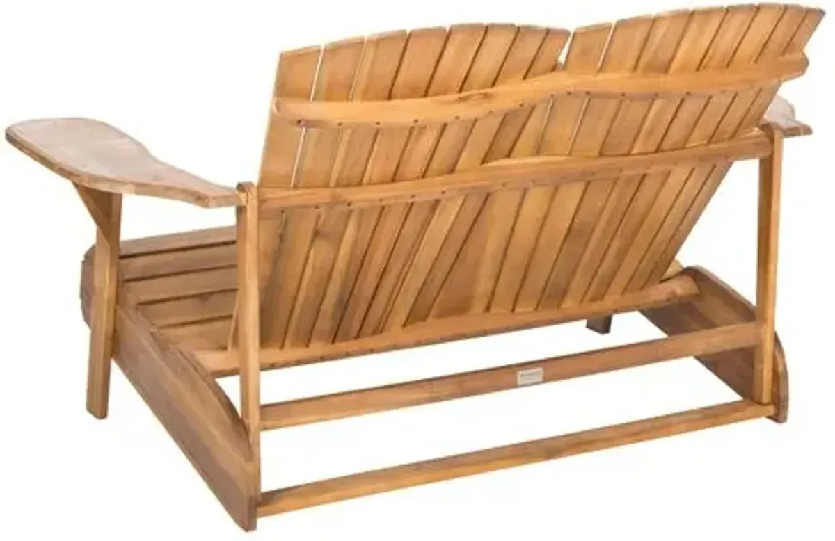 Hampton Outdoor Bench - Natural - Brown