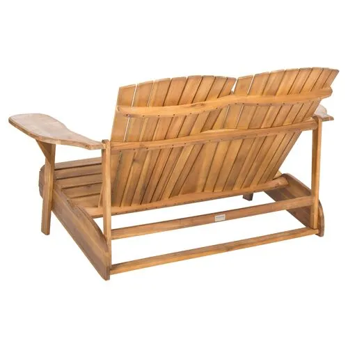 Hampton Outdoor Bench - Natural - Brown