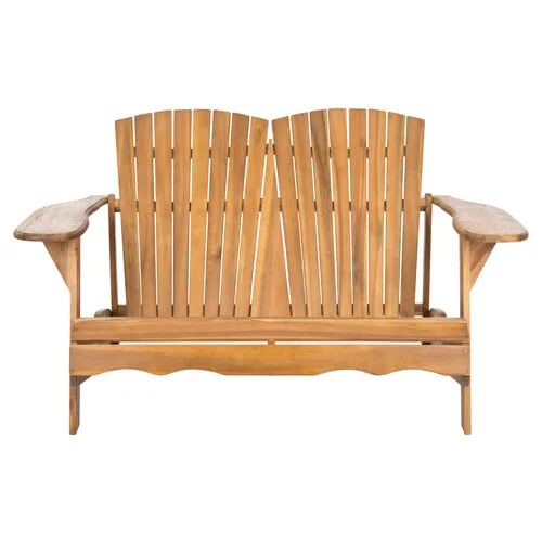 Hampton Outdoor Bench - Natural - Brown