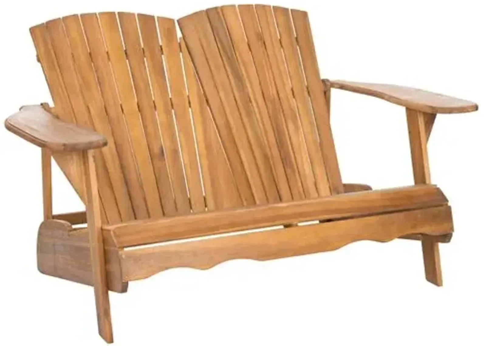 Hampton Outdoor Bench - Natural - Brown