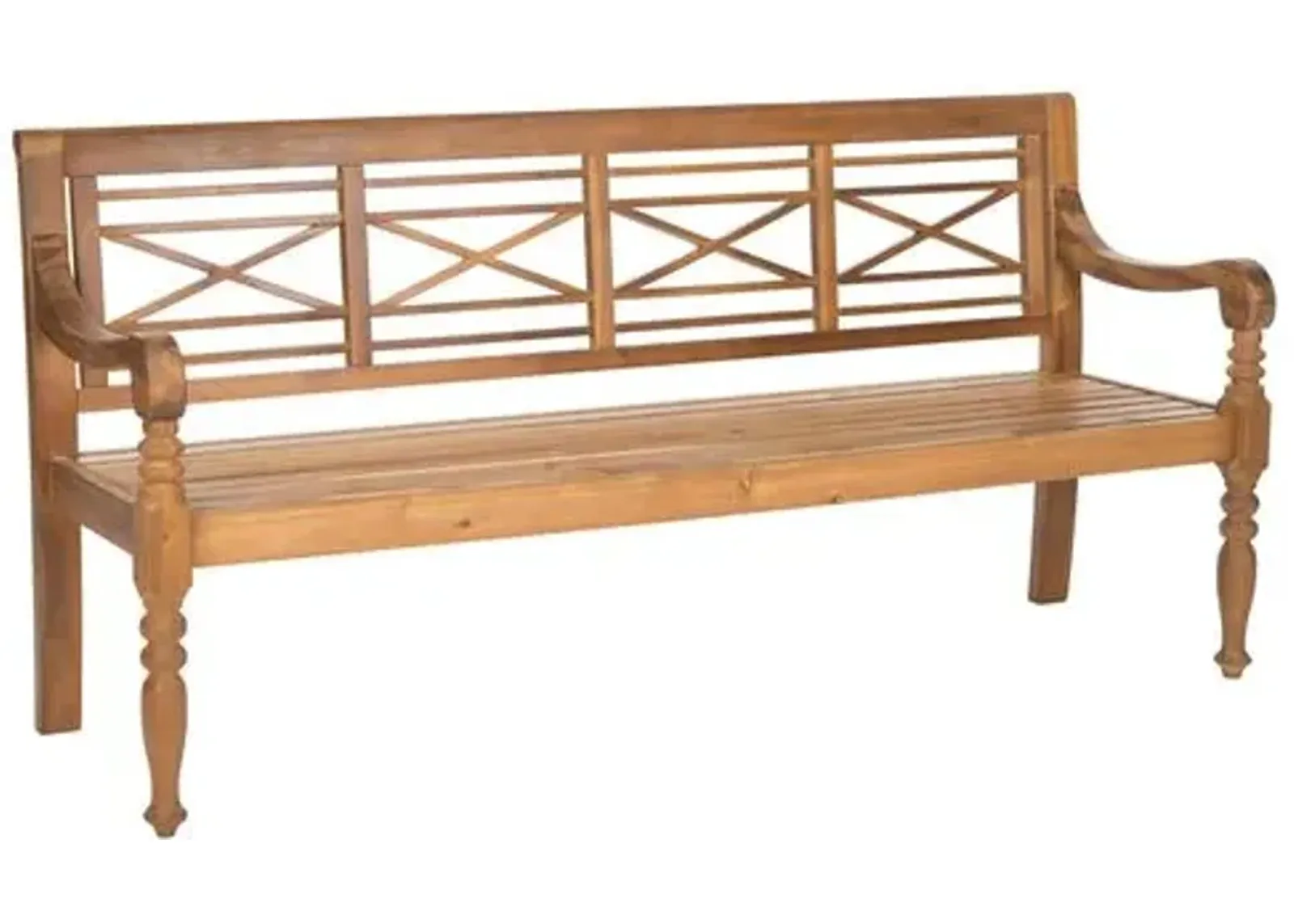 Karoo Outdoor Bench - Natural - Brown