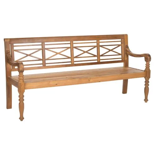 Karoo Outdoor Bench - Natural - Brown