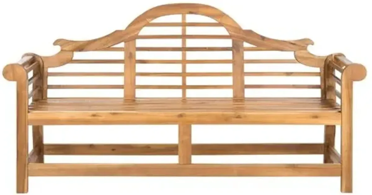 Khara Acacia Wood Outdoor Bench - Brown