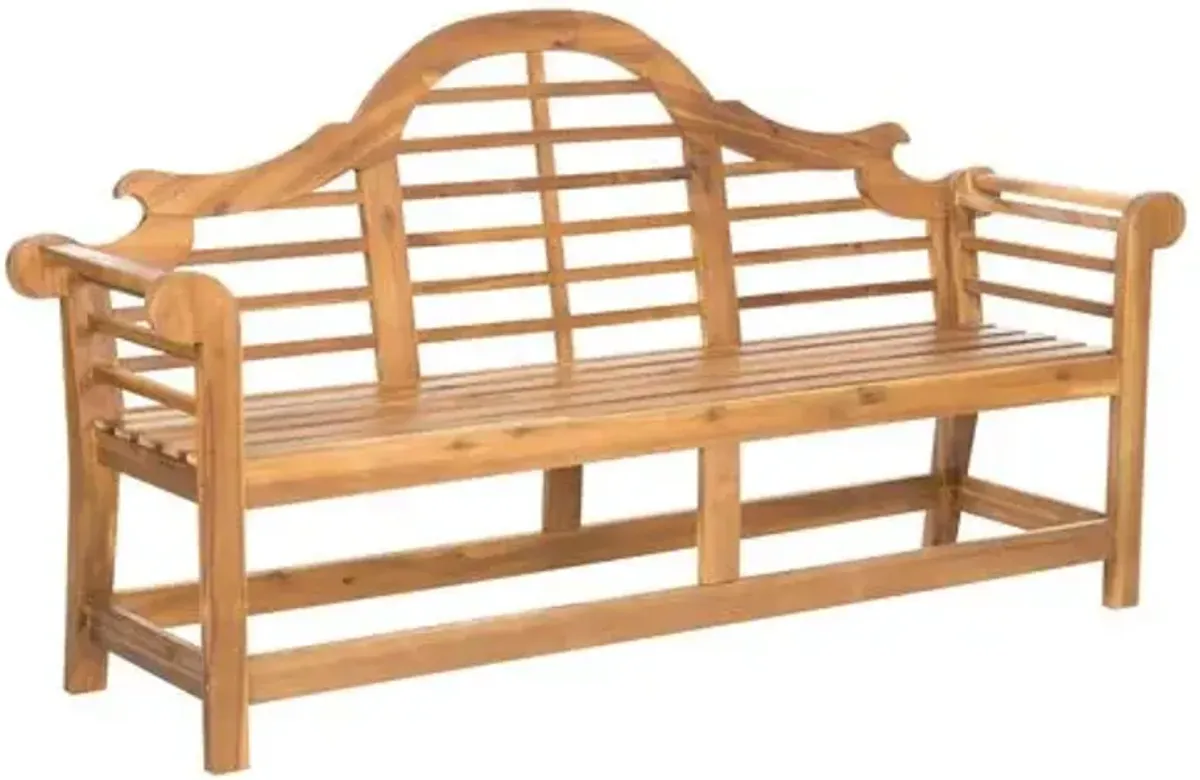 Khara Acacia Wood Outdoor Bench - Brown