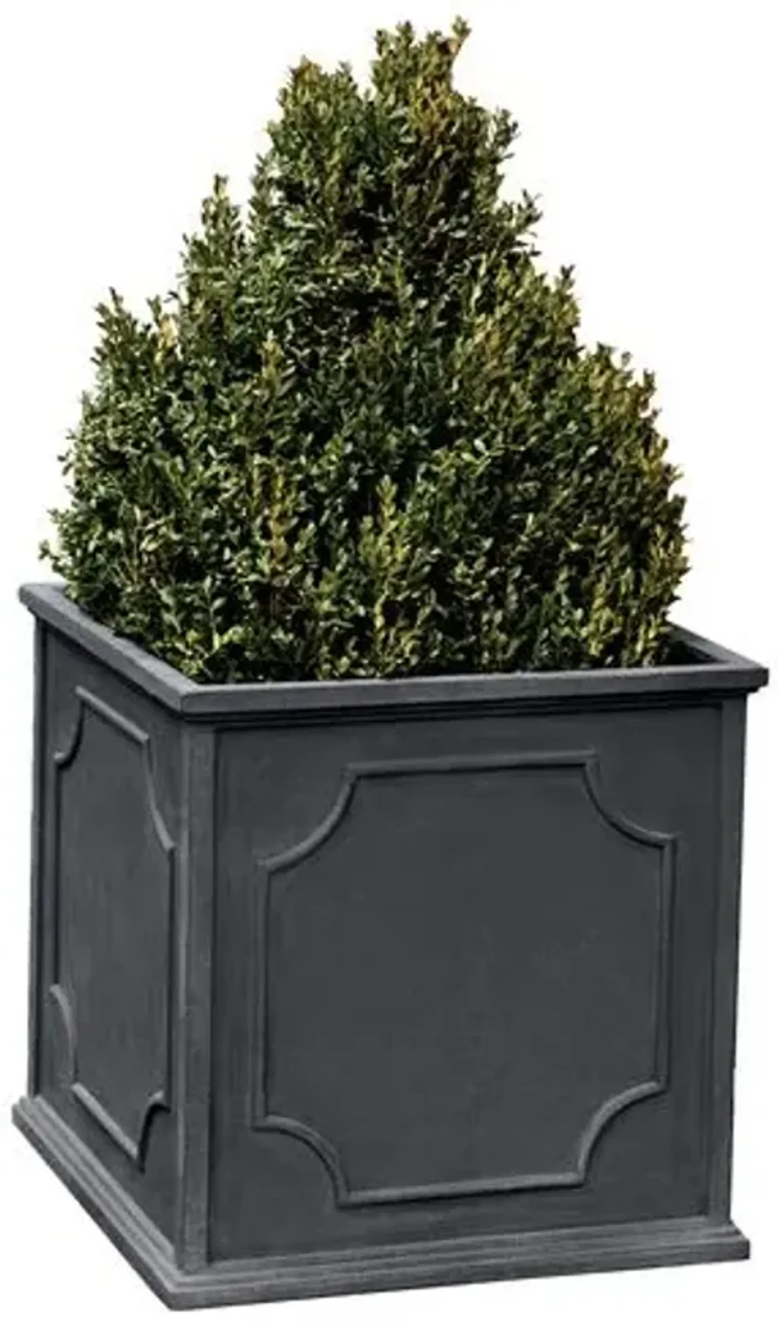 15" Cumberland Square Outdoor Planter - Lead Lite - Campania International - Gray - 15.35" x 15.35"