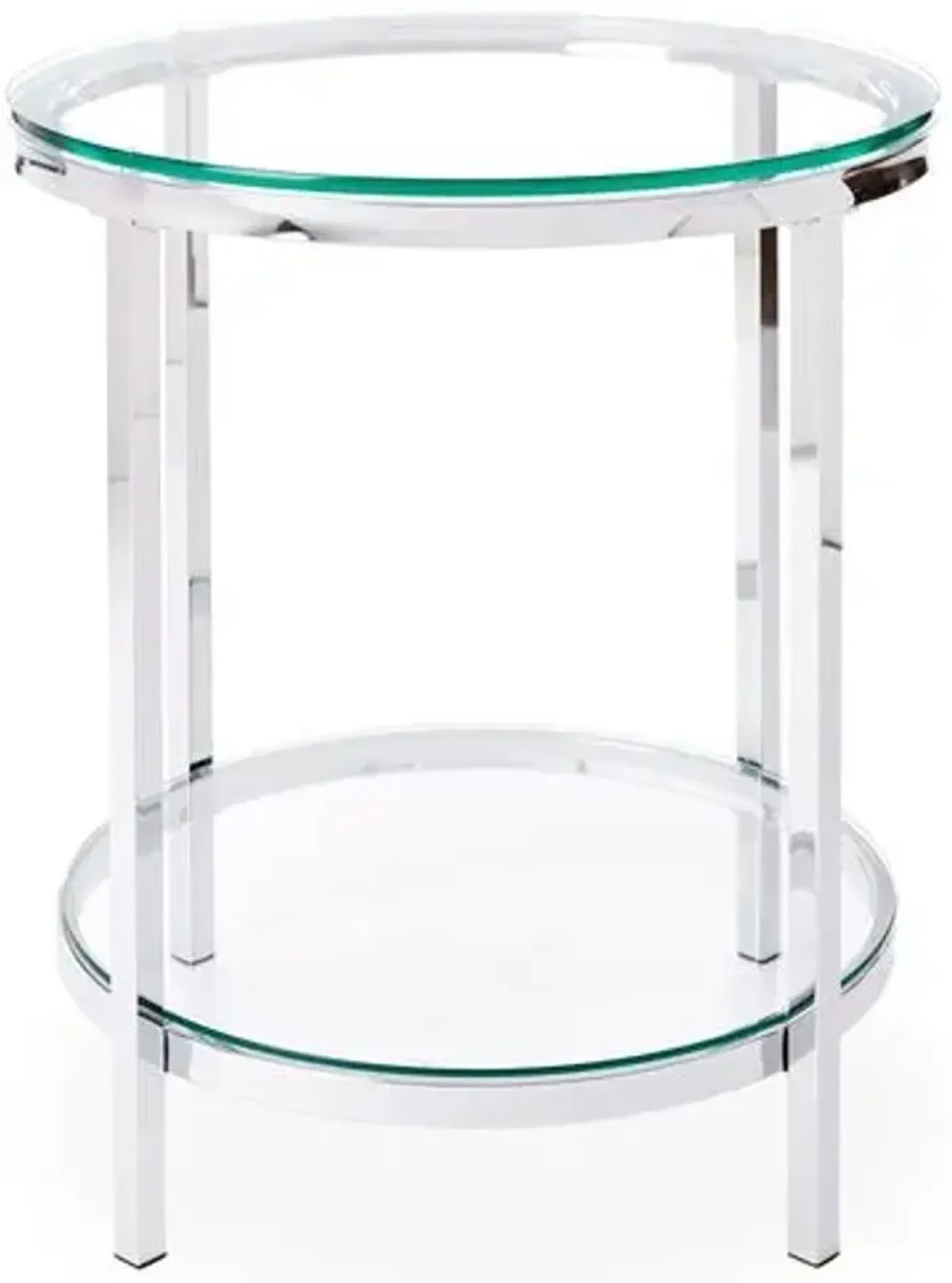 Coralie Modern Side Table - Silver