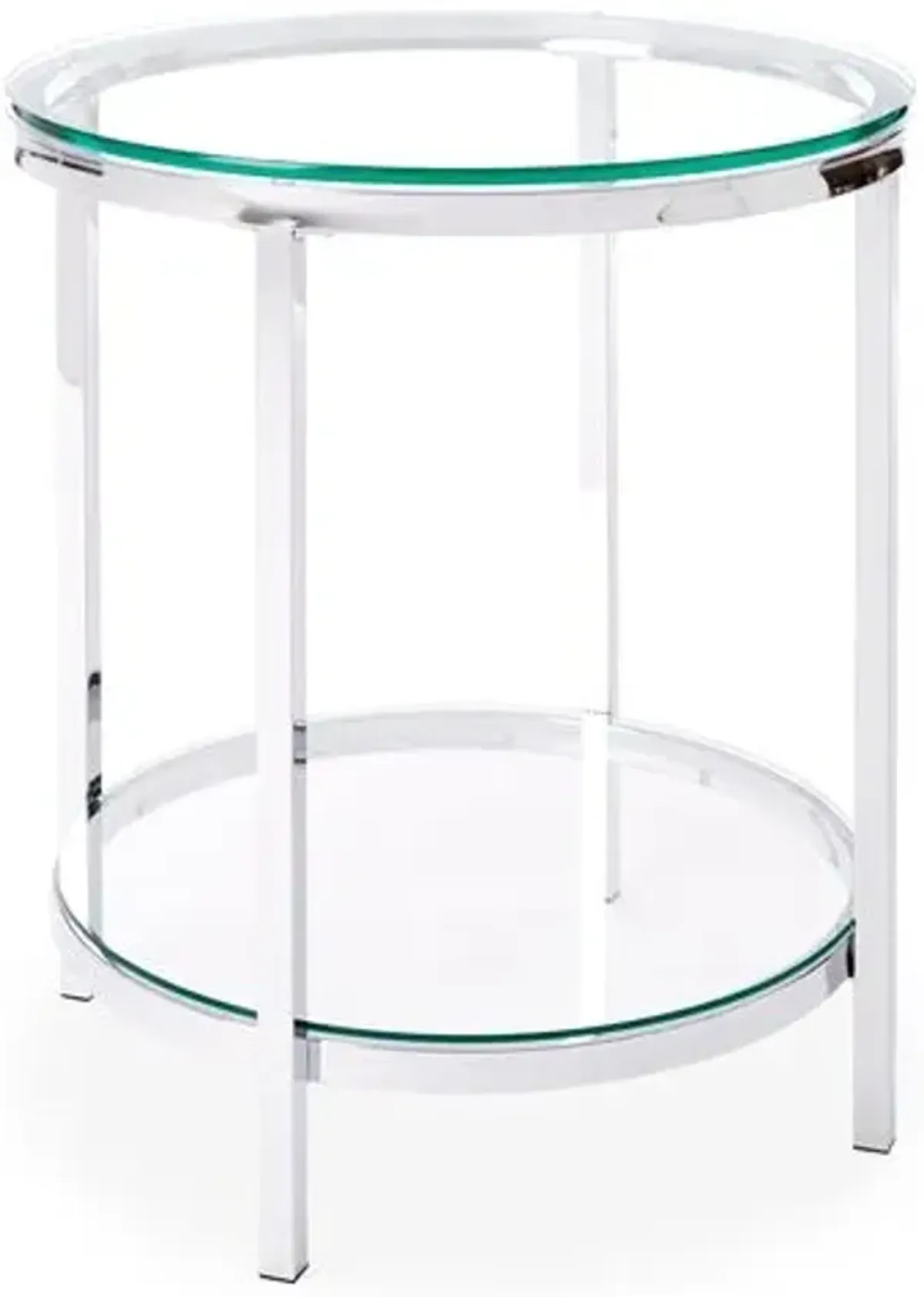 Coralie Modern Side Table - Silver