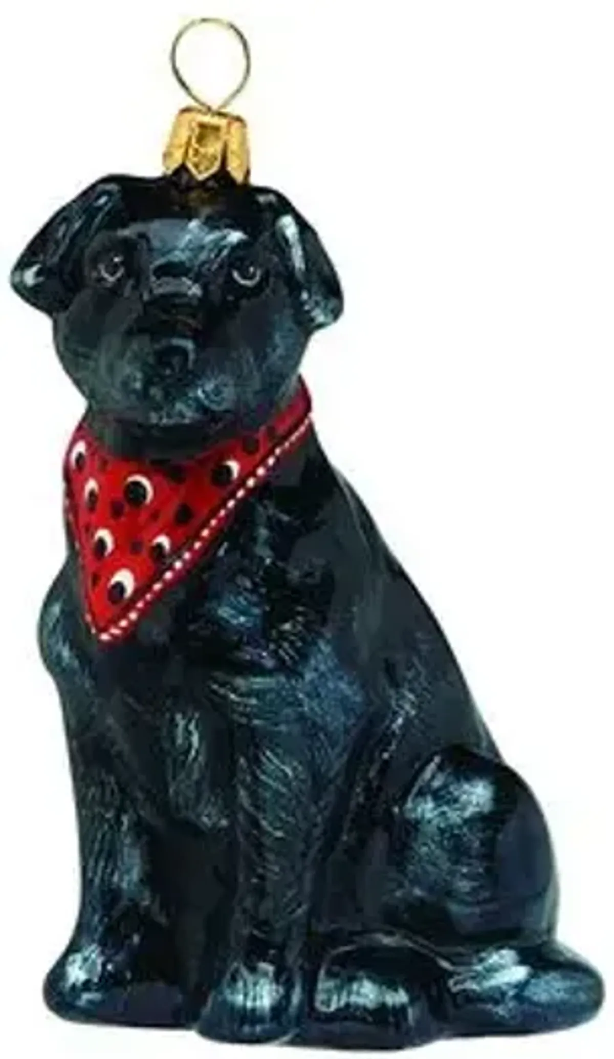 Lady Labrador Retriever Ornament - Black - Handcrafted