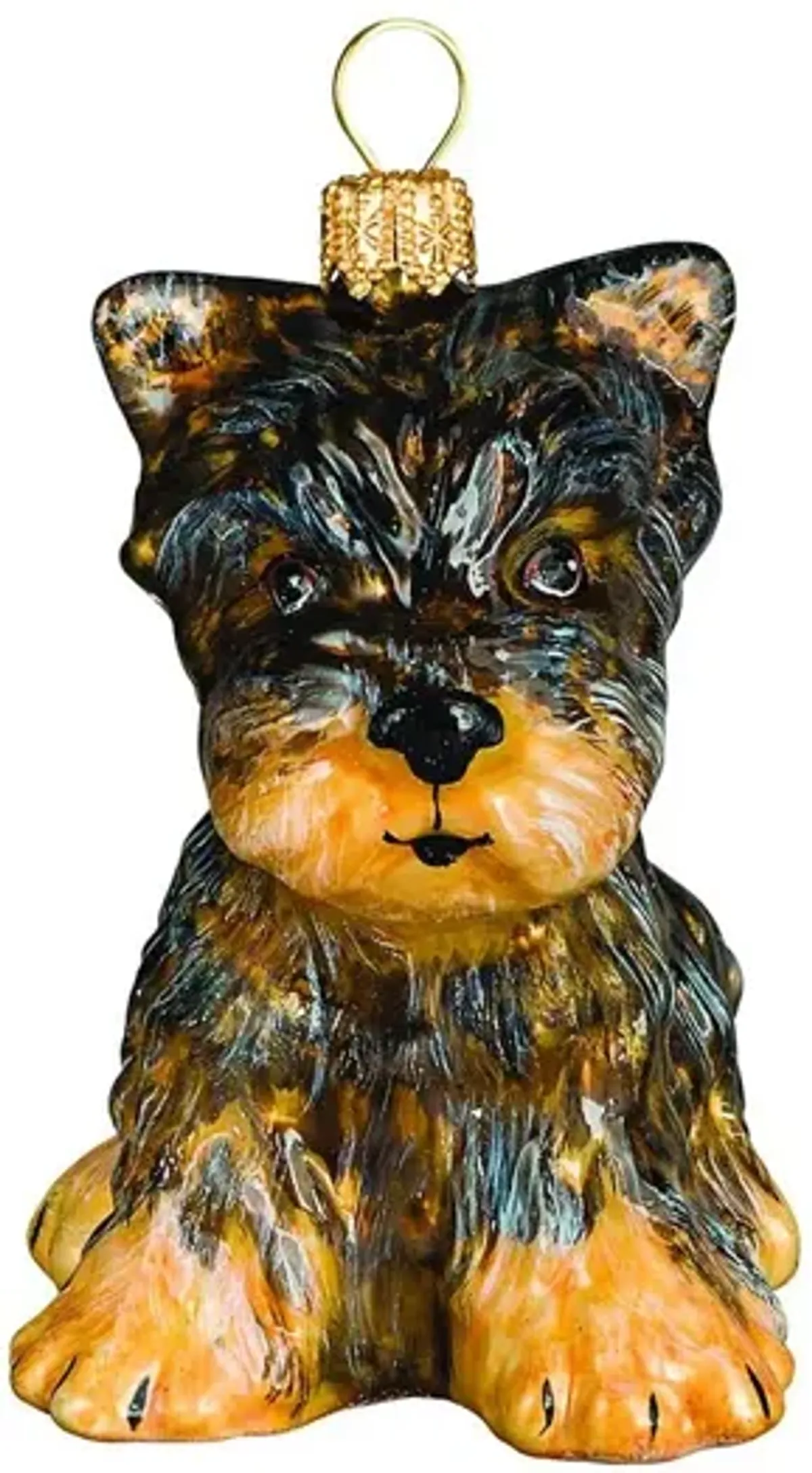 Barkby Yorkshire Terrier Ornament, Brown/Black