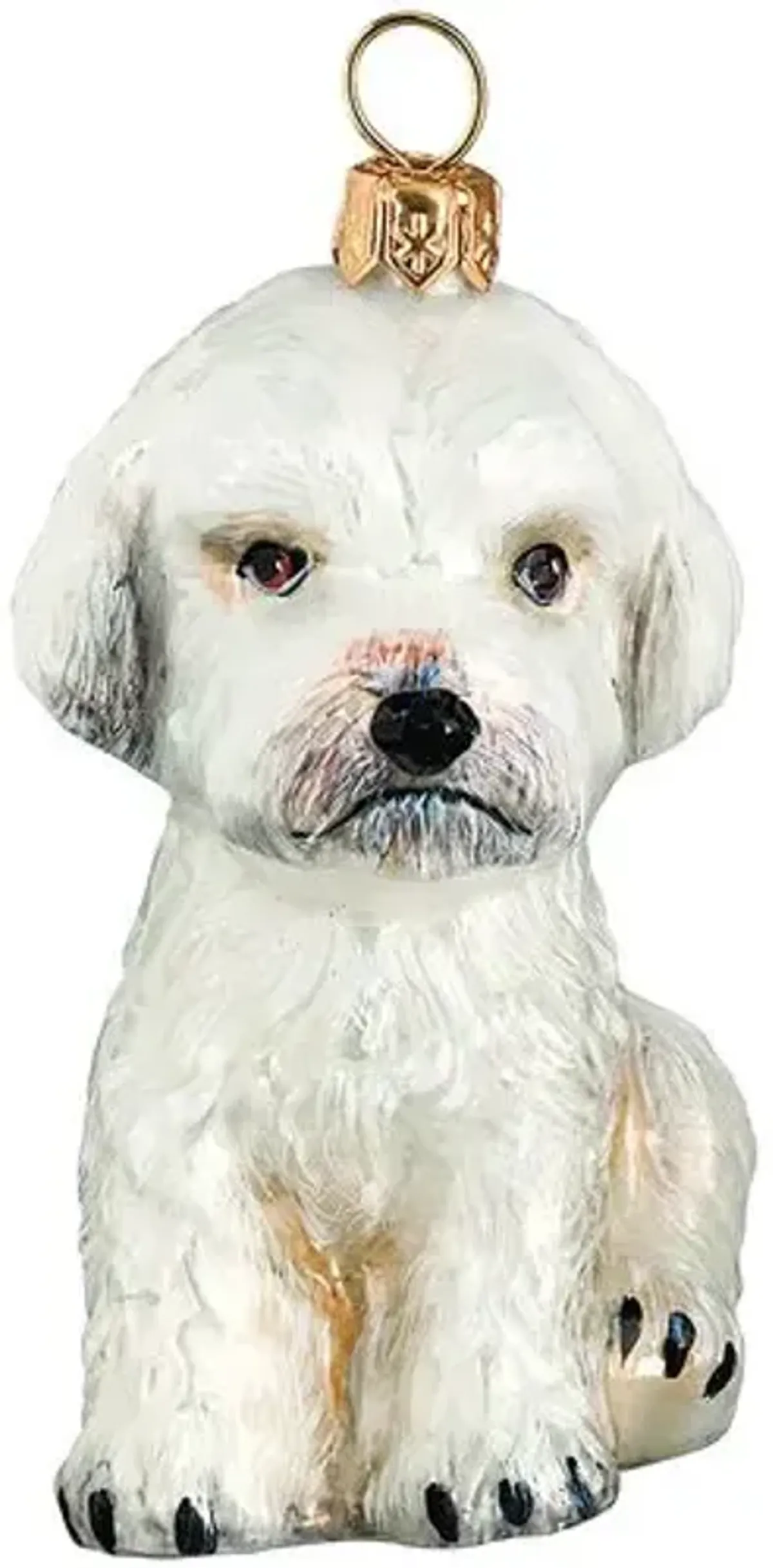 Maltipoo Ornament - White - Handcrafted