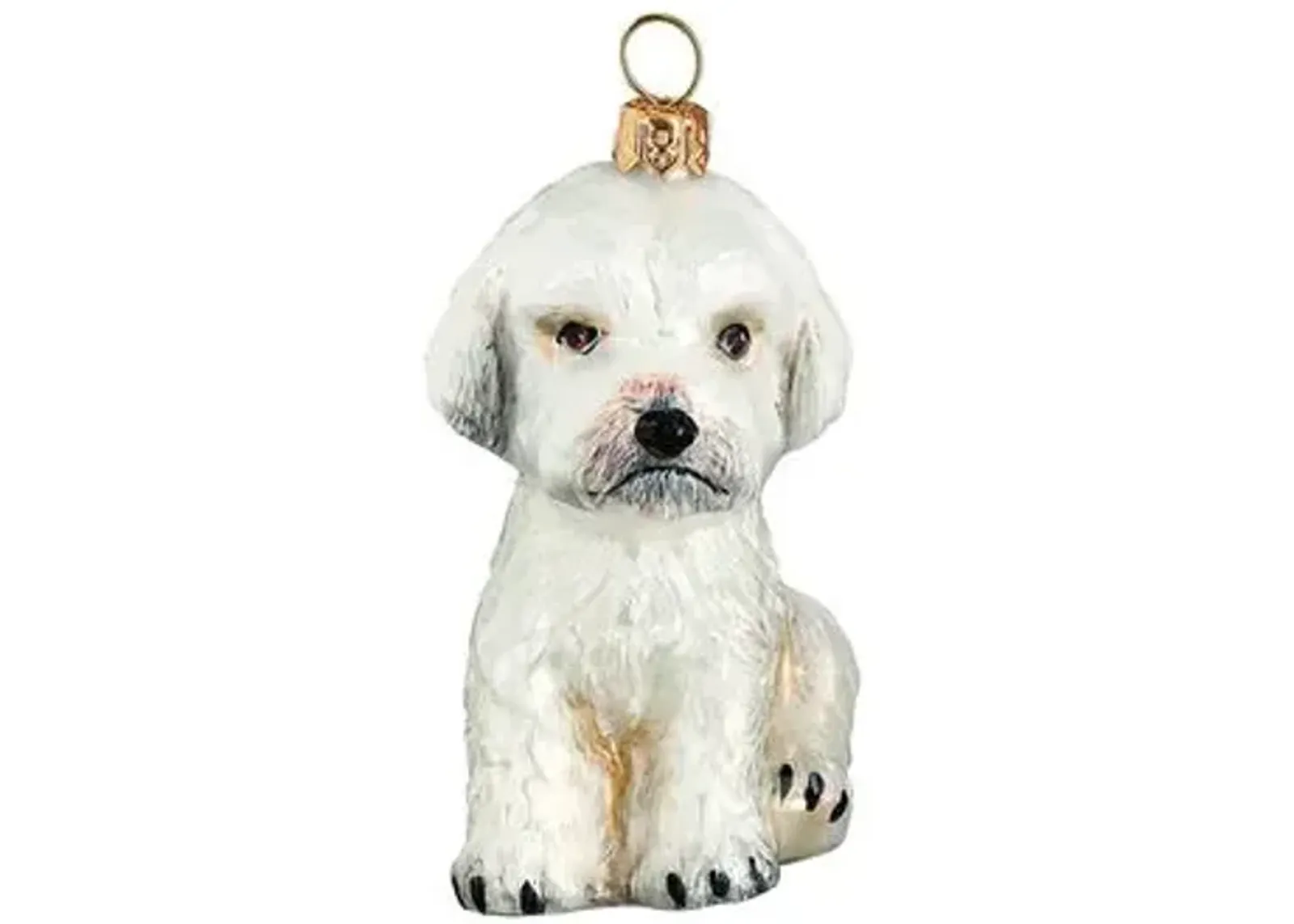 Maltipoo Ornament - White - Handcrafted