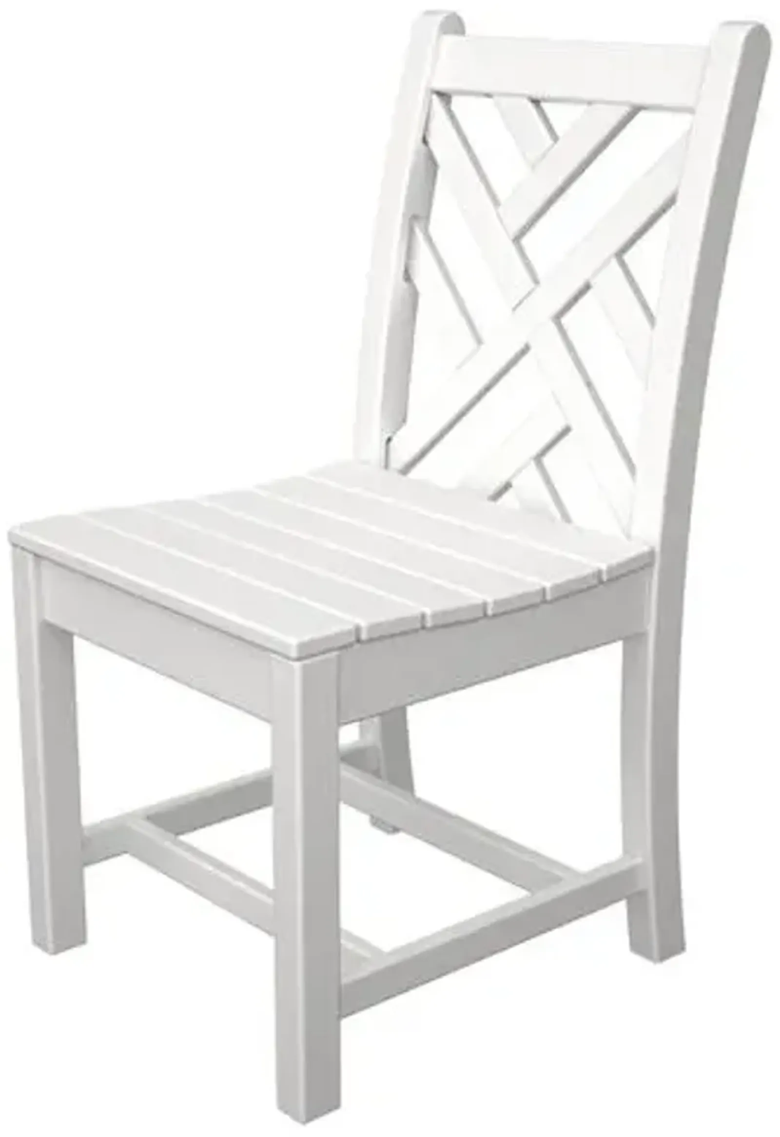 Chippendale Outdoor Dining Side Chair - White