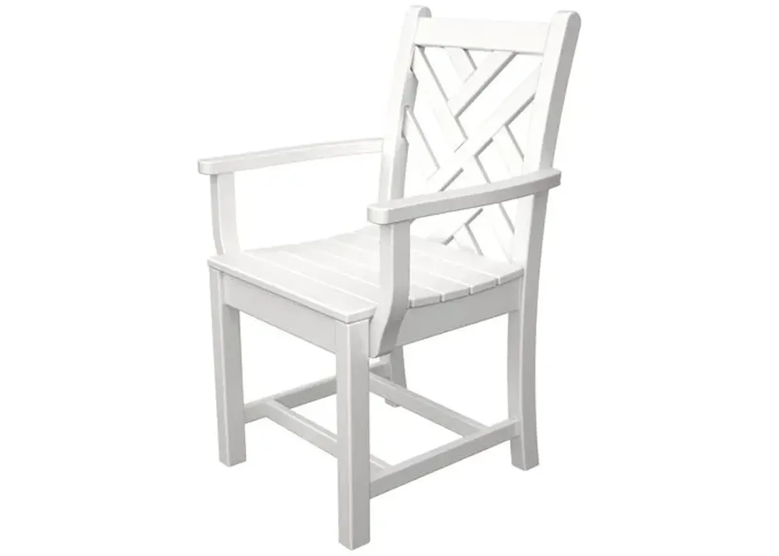 Chippendale Dining Outdoor Armchair - White