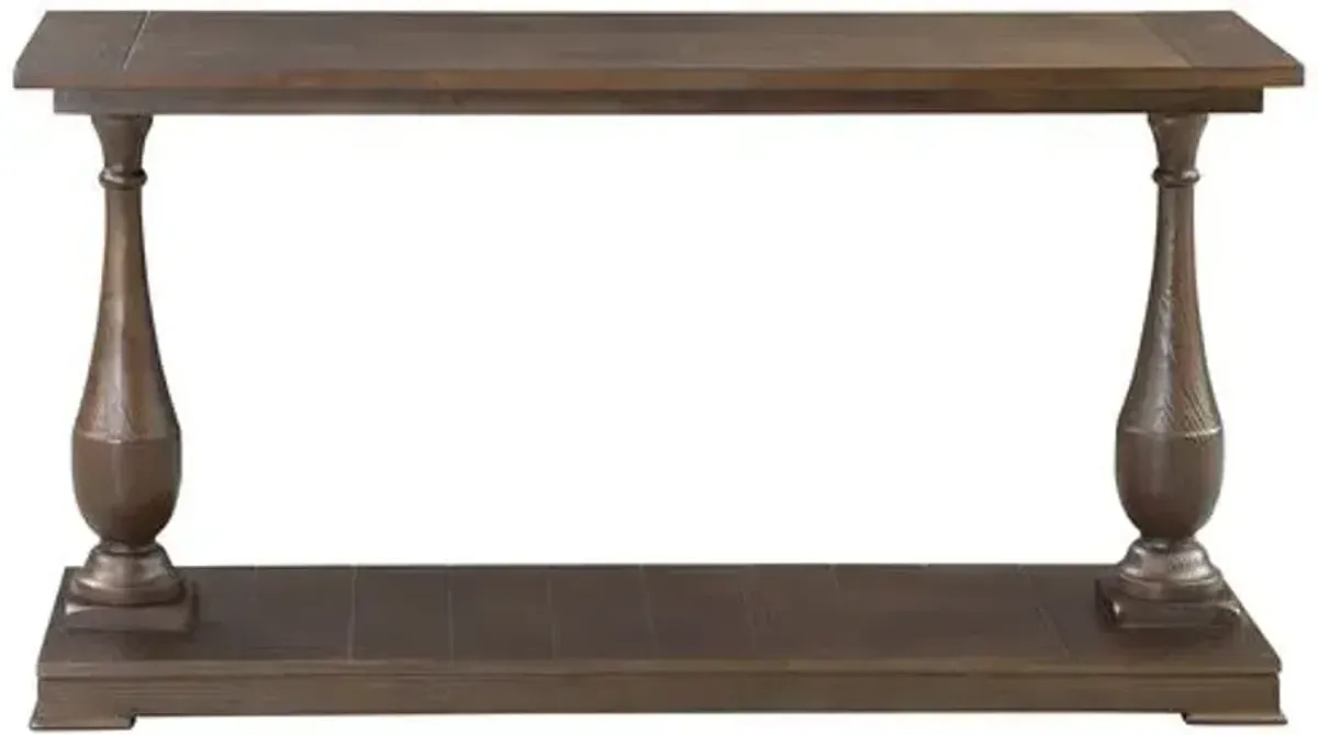 Windsor Console Table - Smoked Brown