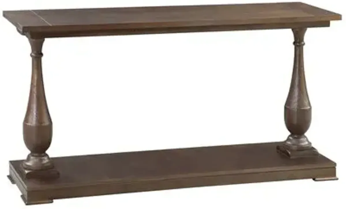 Windsor Console Table - Smoked Brown