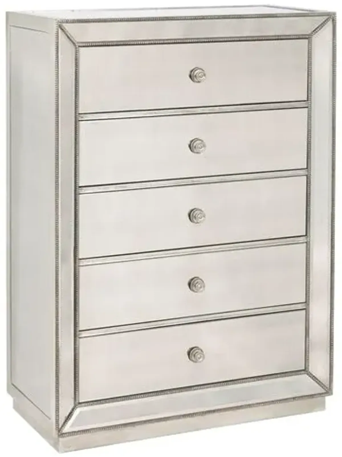 Daniela 55" Mirrored Dresser - Silver