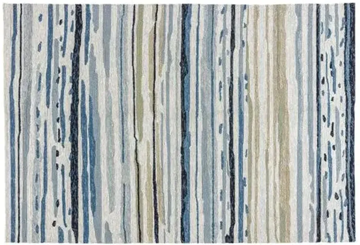 Perry Outdoor Rug - Blue - Blue