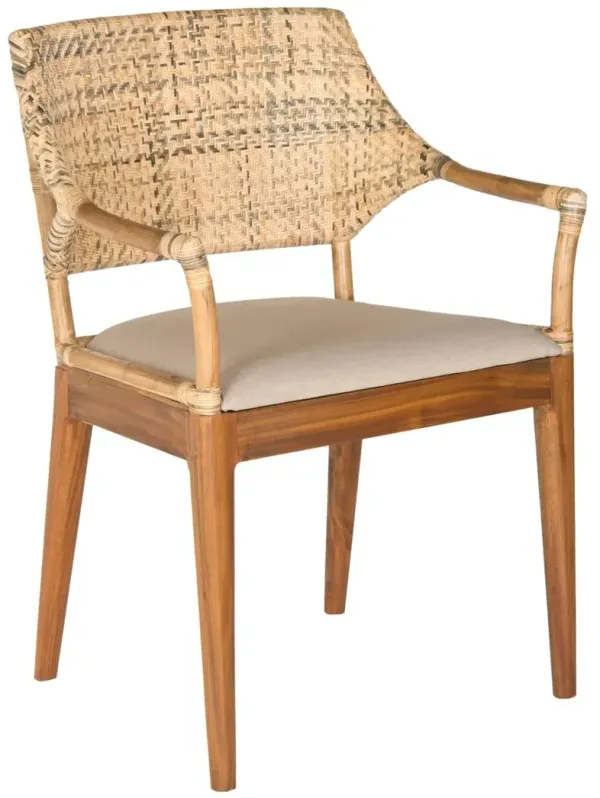 Lorelei Rattan Armchair, Honey