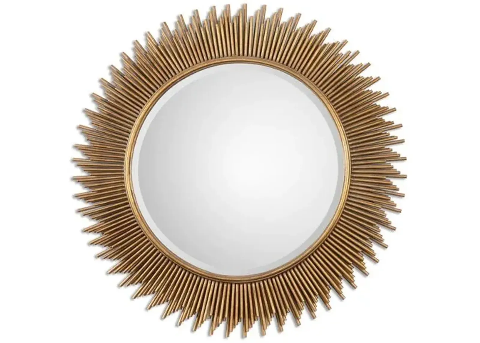 Eula 36" Round Wall Mirror - Gold Leaf