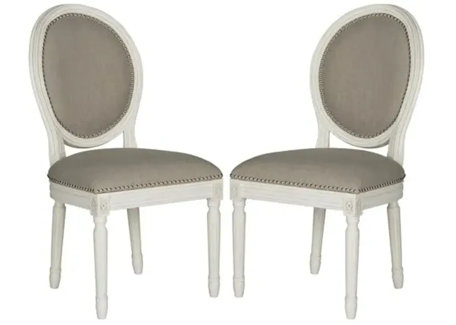 Set of 2 Haden Side Chairs - Gray Linen