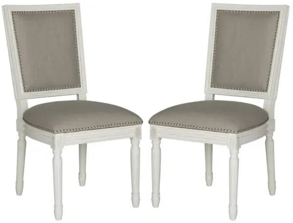 S/2 Lucy Linen Side Chairs