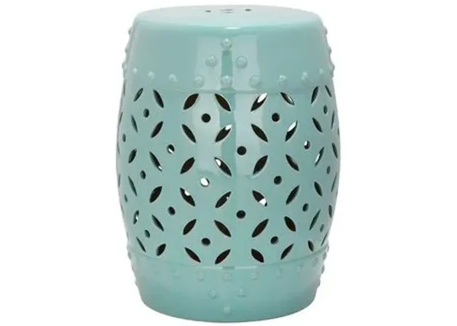 Aurora Garden Stool - Aqua