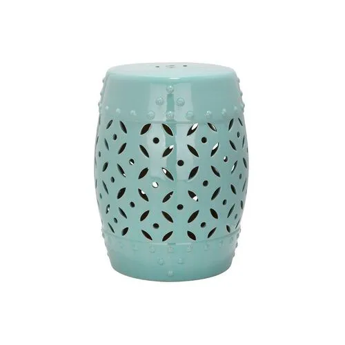 Aurora Garden Stool - Aqua