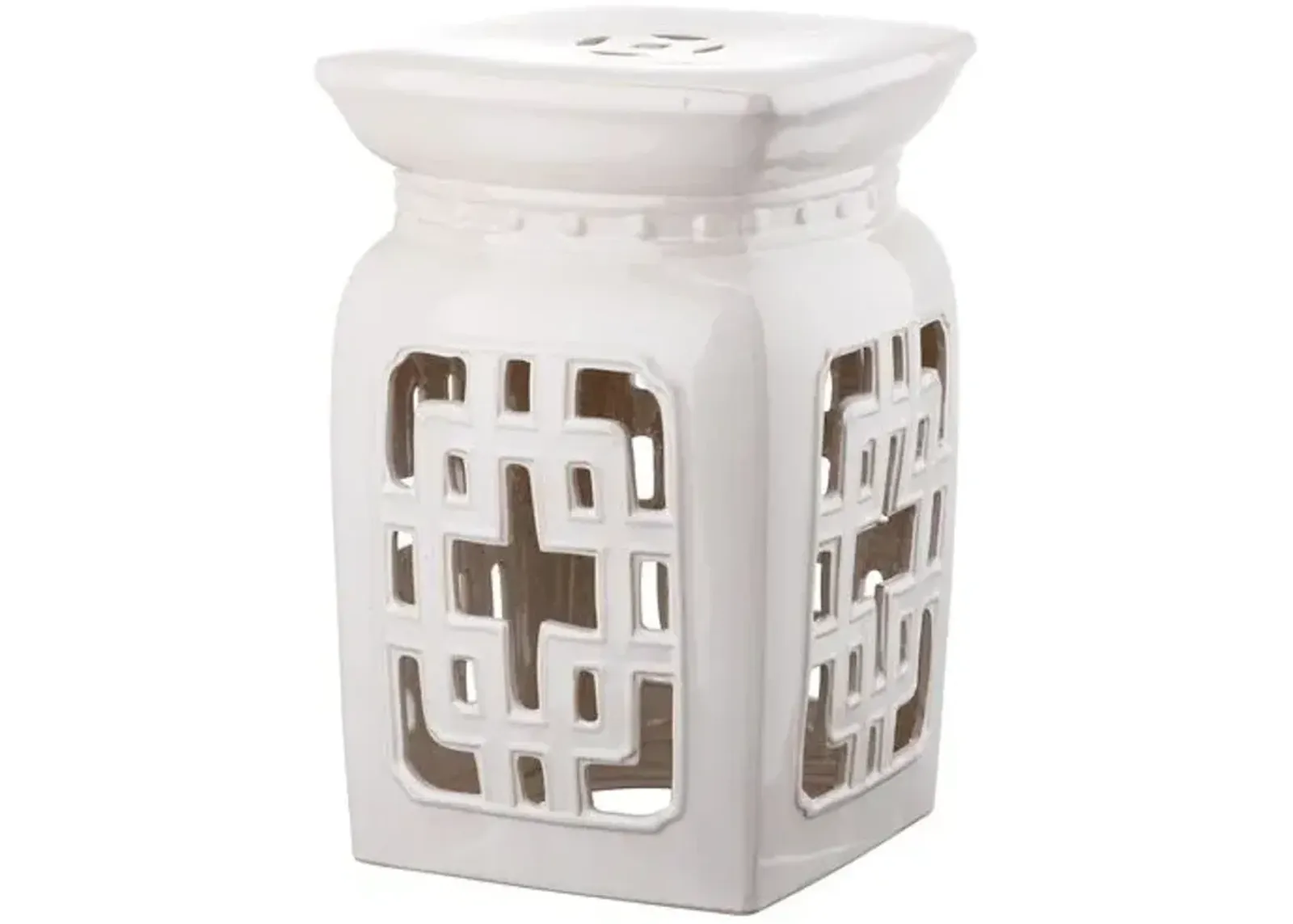 Linus Garden Stool - Cream