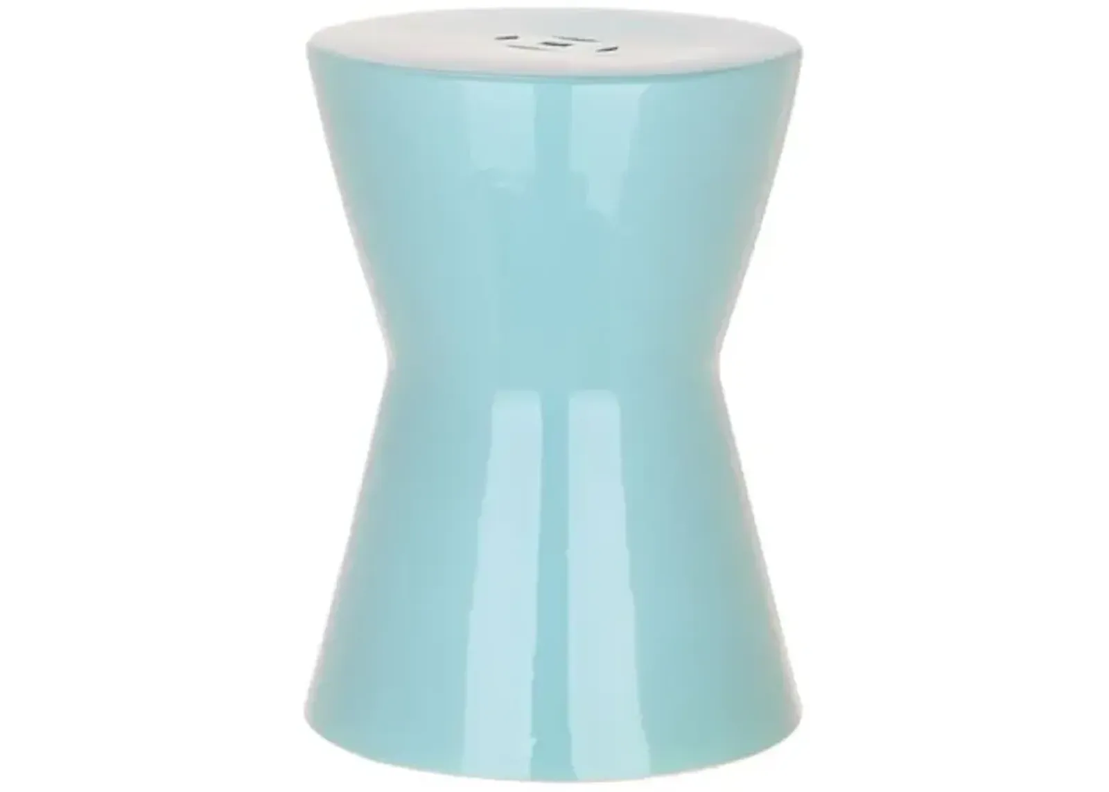 Leander Garden Stool - Light Blue